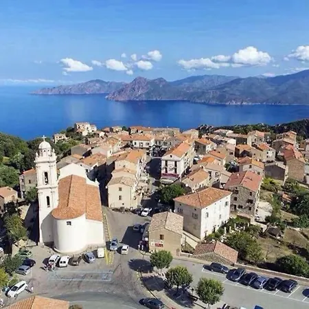 - Vue Et Village Piana (Corsica)