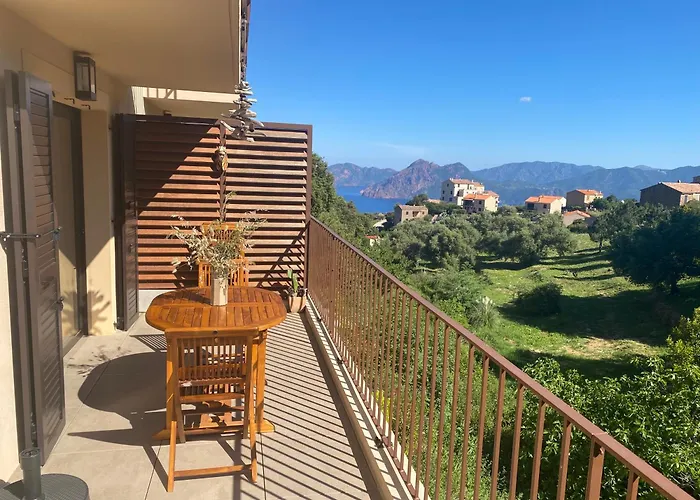 - Vue Et Village Piana (Corsica)